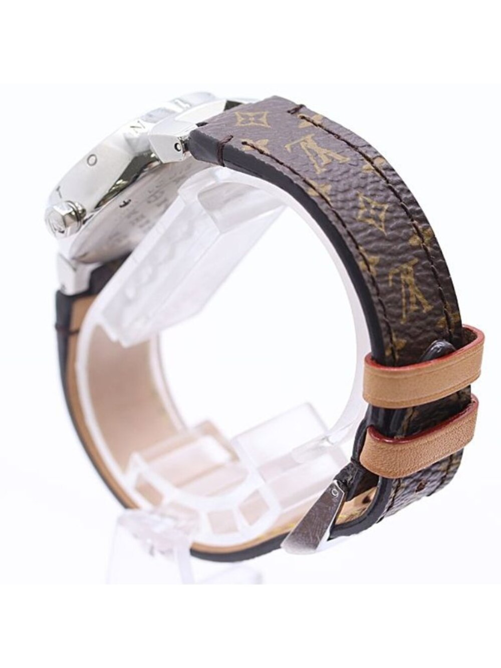 Louis Vuitton Tambour Quartz Brown Dial Watch - Picture 3 of 5